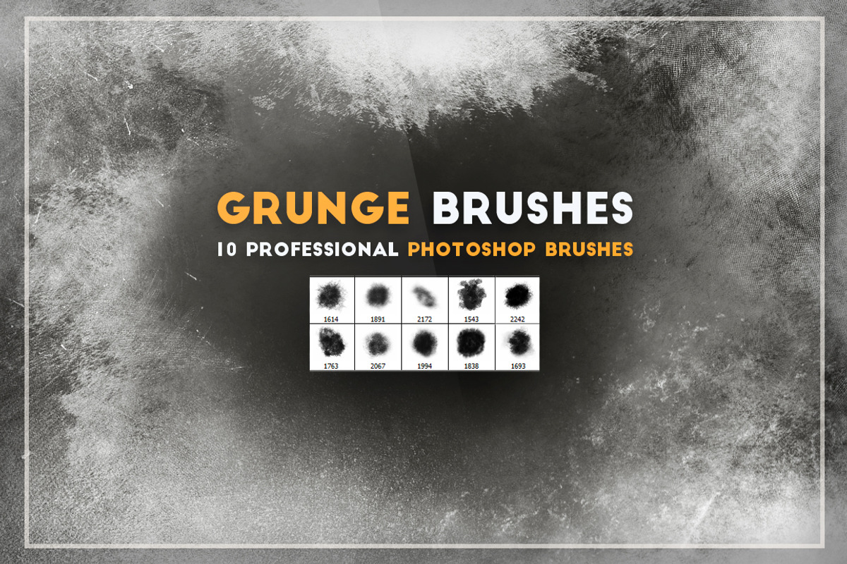 Grunge Photoshop Brushes, a Brush Add-On by VectorMedia (Photo 1 of 11)