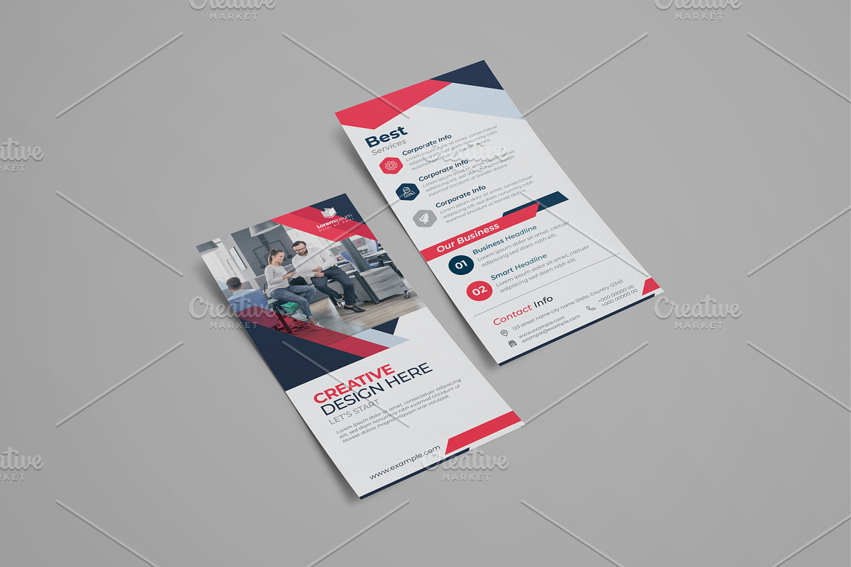 Clean DL Flyer With Red Accents, a Flyer Template by Cristal Pioneer (Photo 2 of 4)