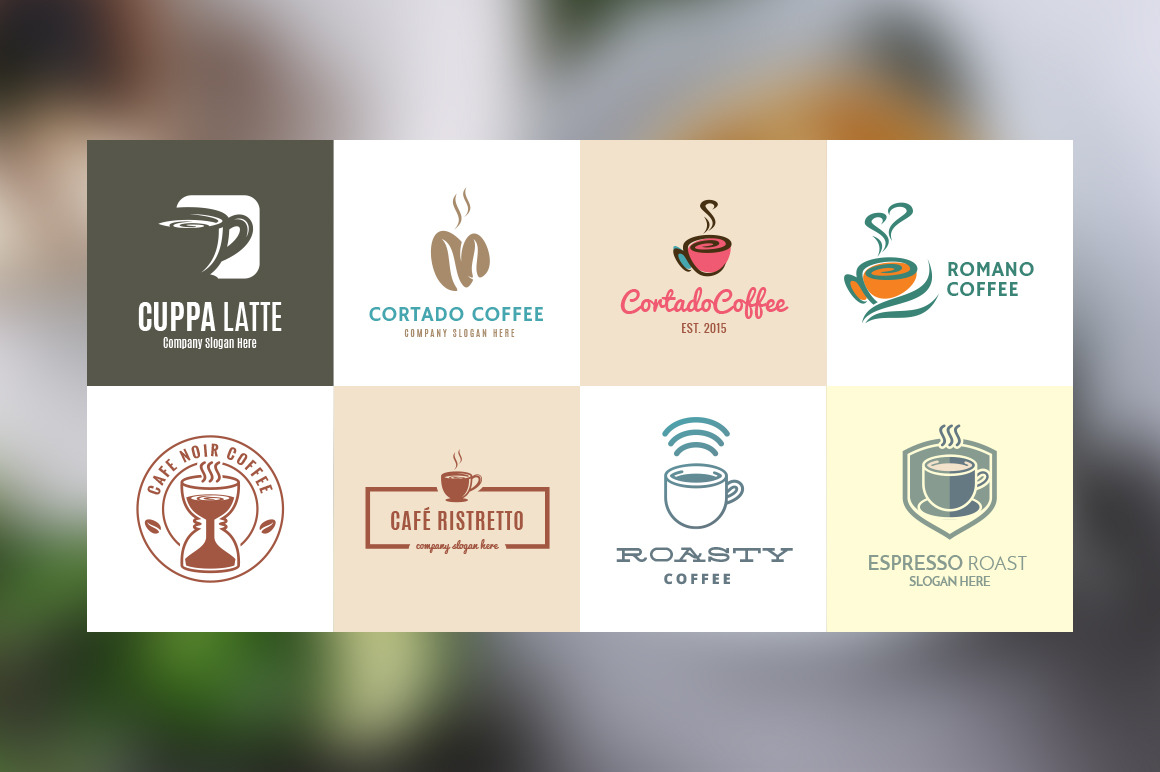 20 Premium iconic coffee logos | Branding & Logo Templates ~ Creative ...