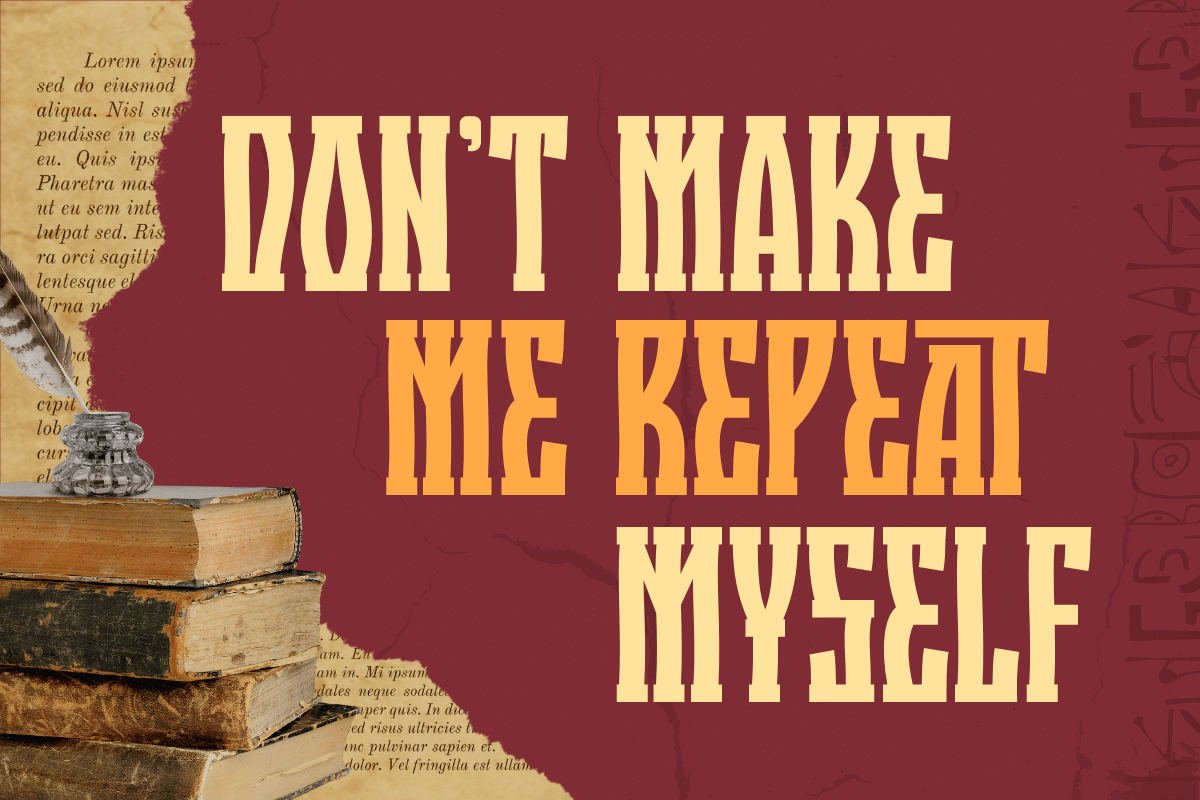 Quzirah – Retro Condensed Font, a Serif Font by twinstd (Photo 5 of 13)