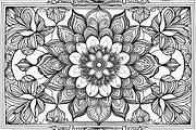 Intricate Floral Mandala Art Set, an Illustration by Designs_River (Thumbnail 2 of 7)