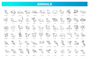 Animal icons. Vector icon set, an Animal Illustration by Tettygreen (Thumbnail 1 of 3)