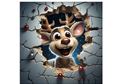 Funny 3D Christmas Background, a Background Graphic by Agnesagraphic (ID 95) (Thumbnail 3 of 8)
