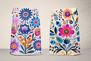 11 purple folk flower wall art print, a Decorative Illustration by ARTOZEN DIGITAL (Thumbnail 5 of 11)