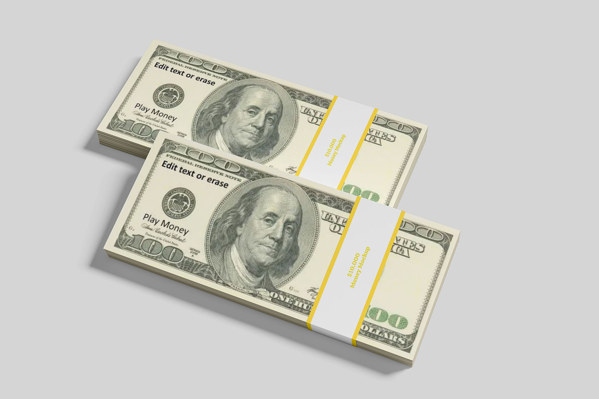 Money Stack Mockup, a Print Template by safrizalstudio (Photo 4 of 4)
