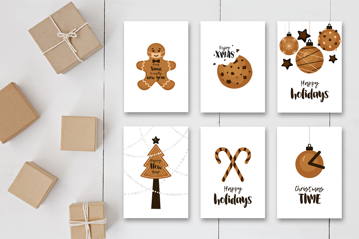 Christmas Cookies & Lettering, a Background Graphic by NKTN graphics (Photo 6 of 13)