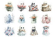 Coquette Halloween Floral Ghost, an Illustration by Design Market (Thumbnail 3 of 4)