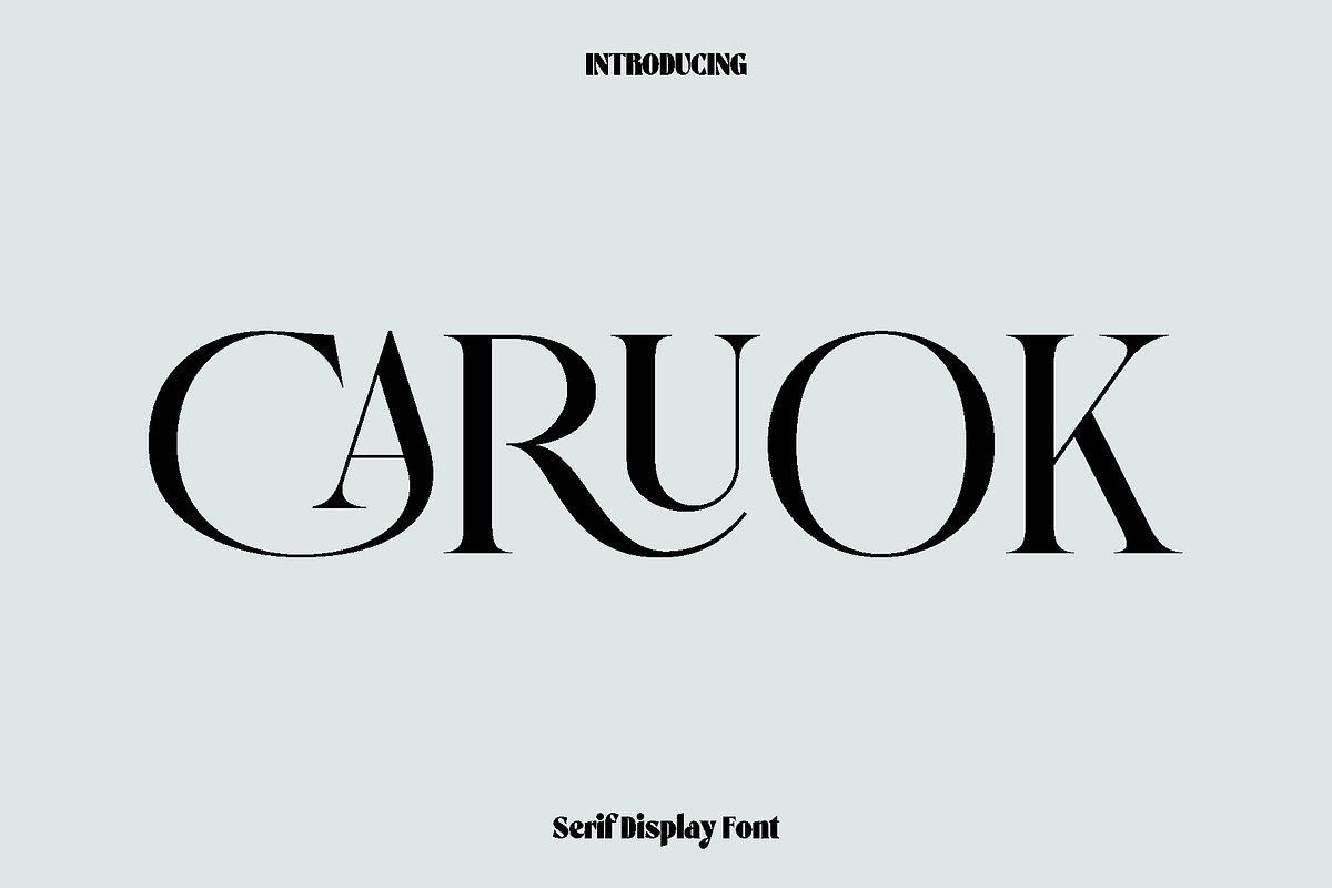 Caruok - Serif Display Font, a Serif Font by Luna Shop (Photo 1 of 7)