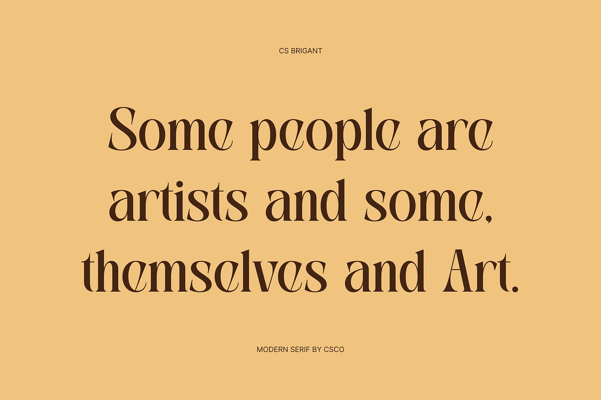 CS Brigant – Modern Serif Font, a Serif Font by Craft Supply Co. (Photo 5 of 8)