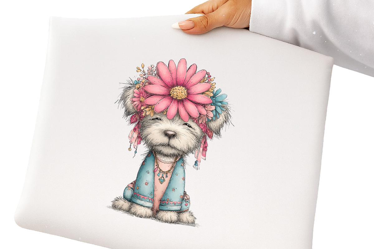 Whimsical Summer Dogs Clipart, an Illustration by GatewayDesign (Photo 2 of 6)