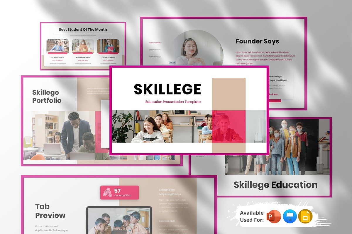 Skillege Presentation Template, a Presentation Template by Analogous Temp (Photo 1 of 4)