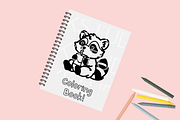 Raccoons SVG Illustrations, an Animal Illustration by HalieKStudio (Thumbnail 5 of 9)