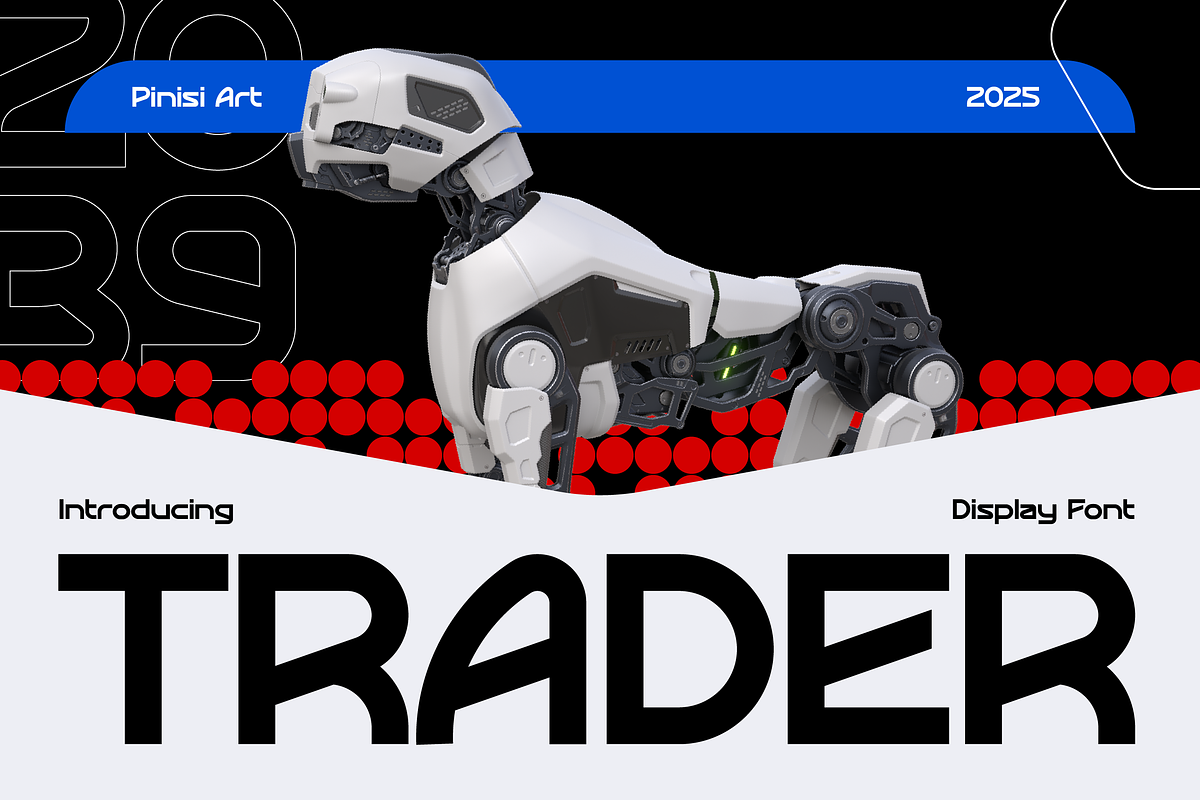 TRADER, a Sans Serif Font by Pinisi ART (Photo 1 of 10)
