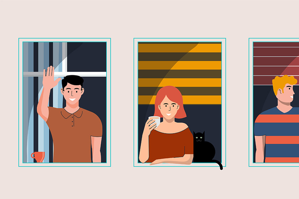 Stay at home, concept design, a Person Illustration by Creative Graphics (Photo 4 of 4)