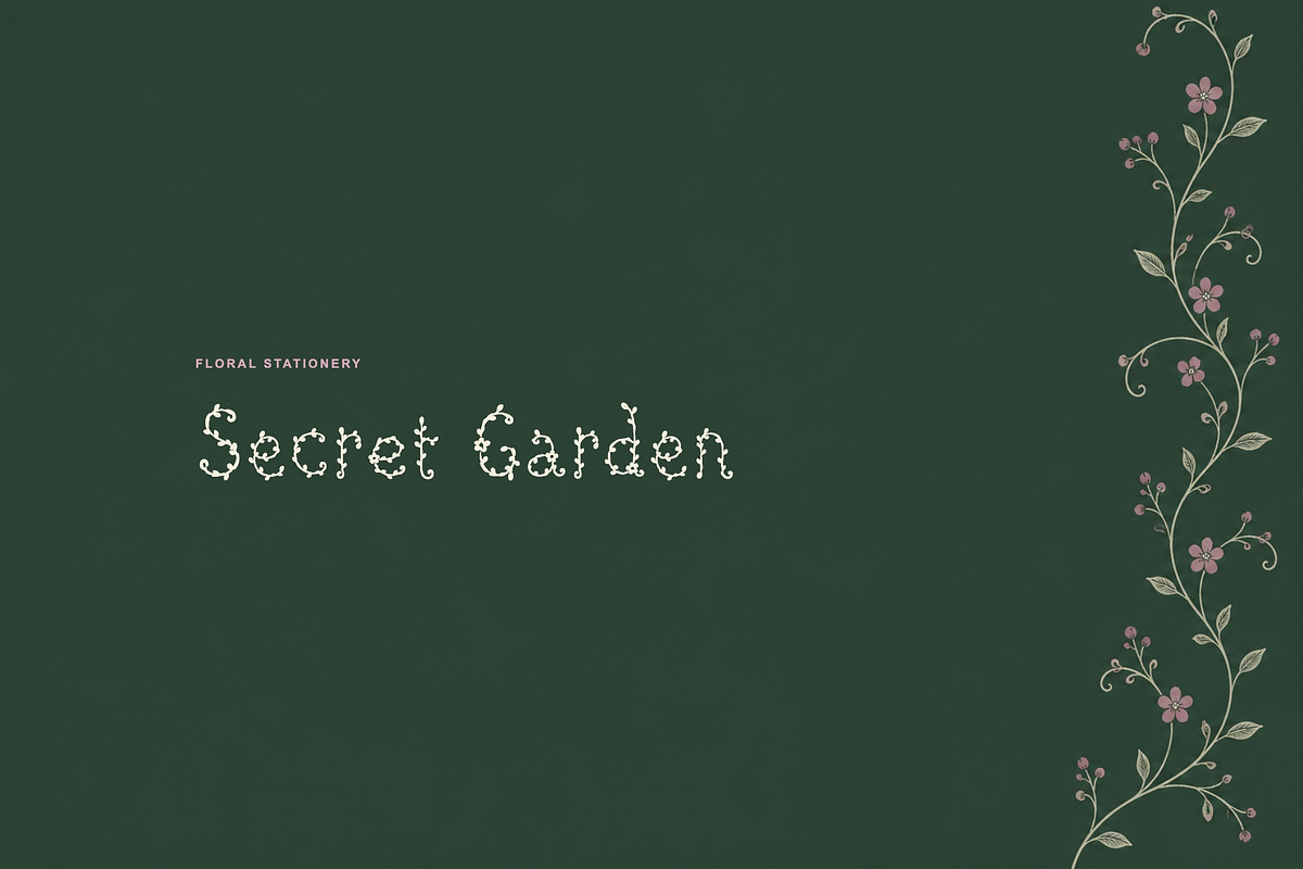 FolkFlora Botanical Display Font, a Sans Serif Font by Graphic Spirit (Photo 5 of 8)