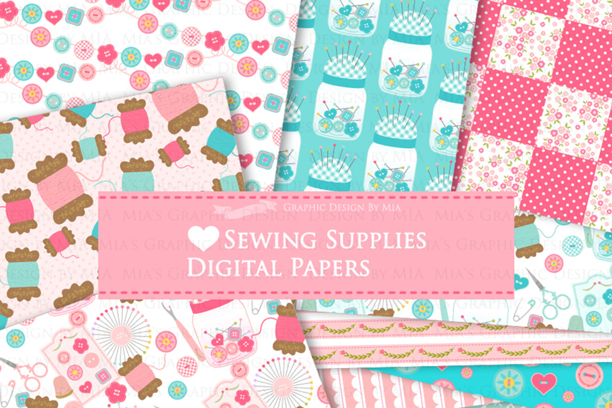 Sewing, Love Sewing Supplies, an Illustration by Mia's Graphic Design (Photo 9 of 9)