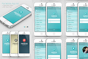 Flat Mobile App Kit | App Idea, an UI Kit Template by pixart_pm (Thumbnail 2 of 4)
