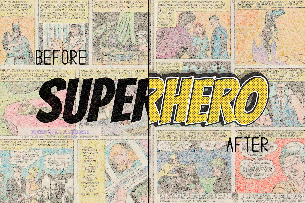 Comic Illustrator Styles, a Layer Style Add-On by Brigantine Designs