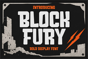 Block Fury - Bold Display Font