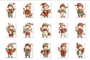 Whimsical Christmas Red Fairy Boy, a Seasonal Illustration by V Design Creator (Thumbnail 4 of 8)