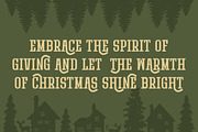 Mountain Christmas - Modern Slab, a Slab Serif Font by Pian45 Studio (Thumbnail 2 of 6)