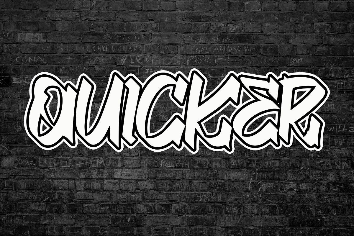 QUICKER Bold Brush Font, a Handwritten Font by NTC Graphic (Photo 1 of 8)
