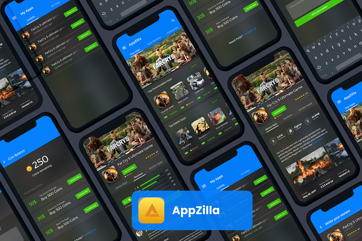 App Store UI kit | AppZilla
