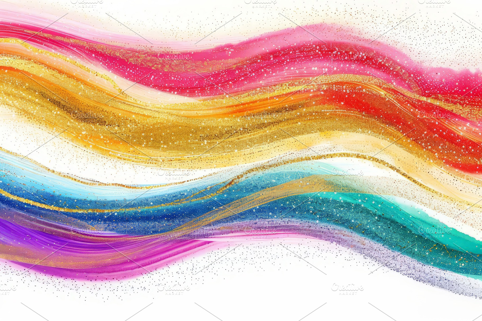 Colorful watercolor vinyl rainbow an, a Background Photo by Pixeness