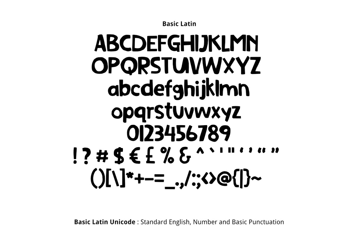 Bold Scribble Font preview 2