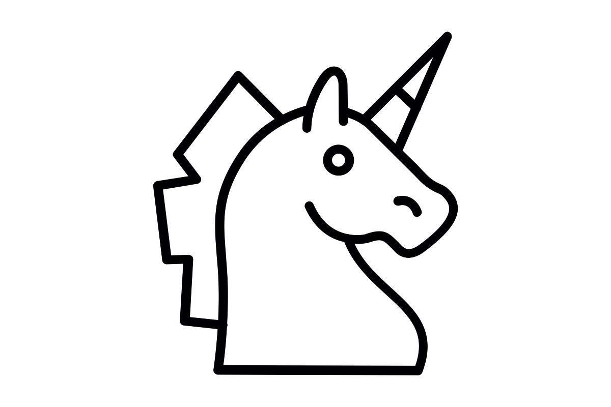 Unicorn Line Icon, an Icon by Pexelpy (Photo 2 of 2)