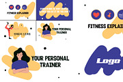 Fitness Explainers DaVinci Resolve, a Templates & Theme by FlashFXbox (Thumbnail 1 of 2)
