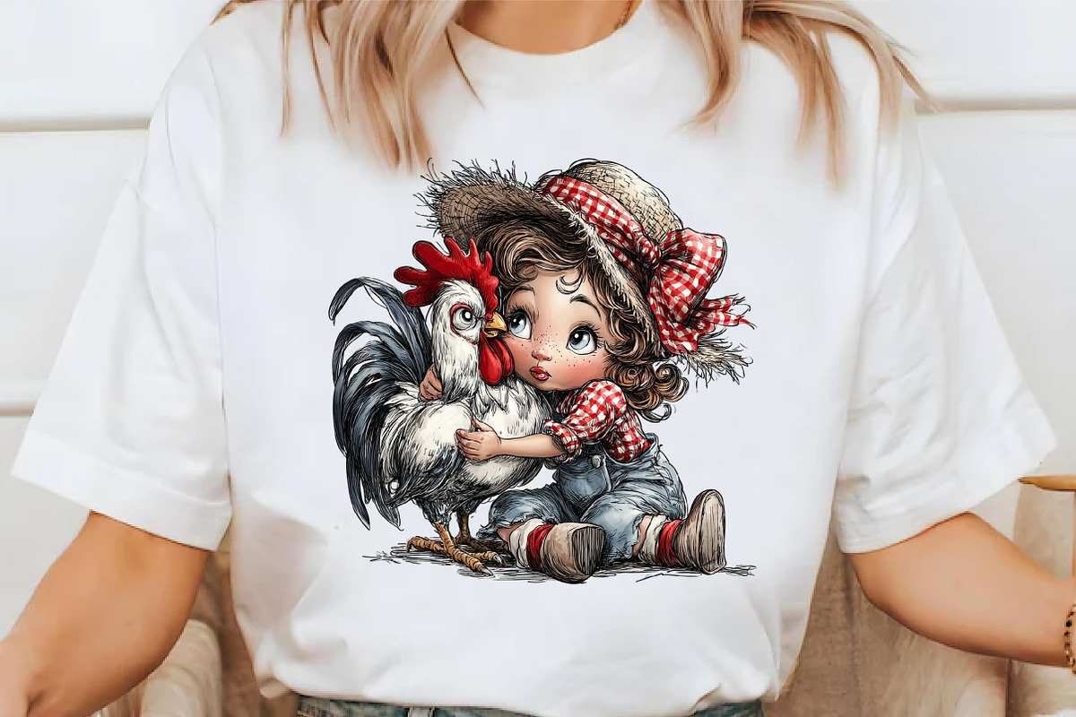 21 PNG Country Cute Girl Clipart, an Illustration by Libby Wishes (Photo 2 of 7)