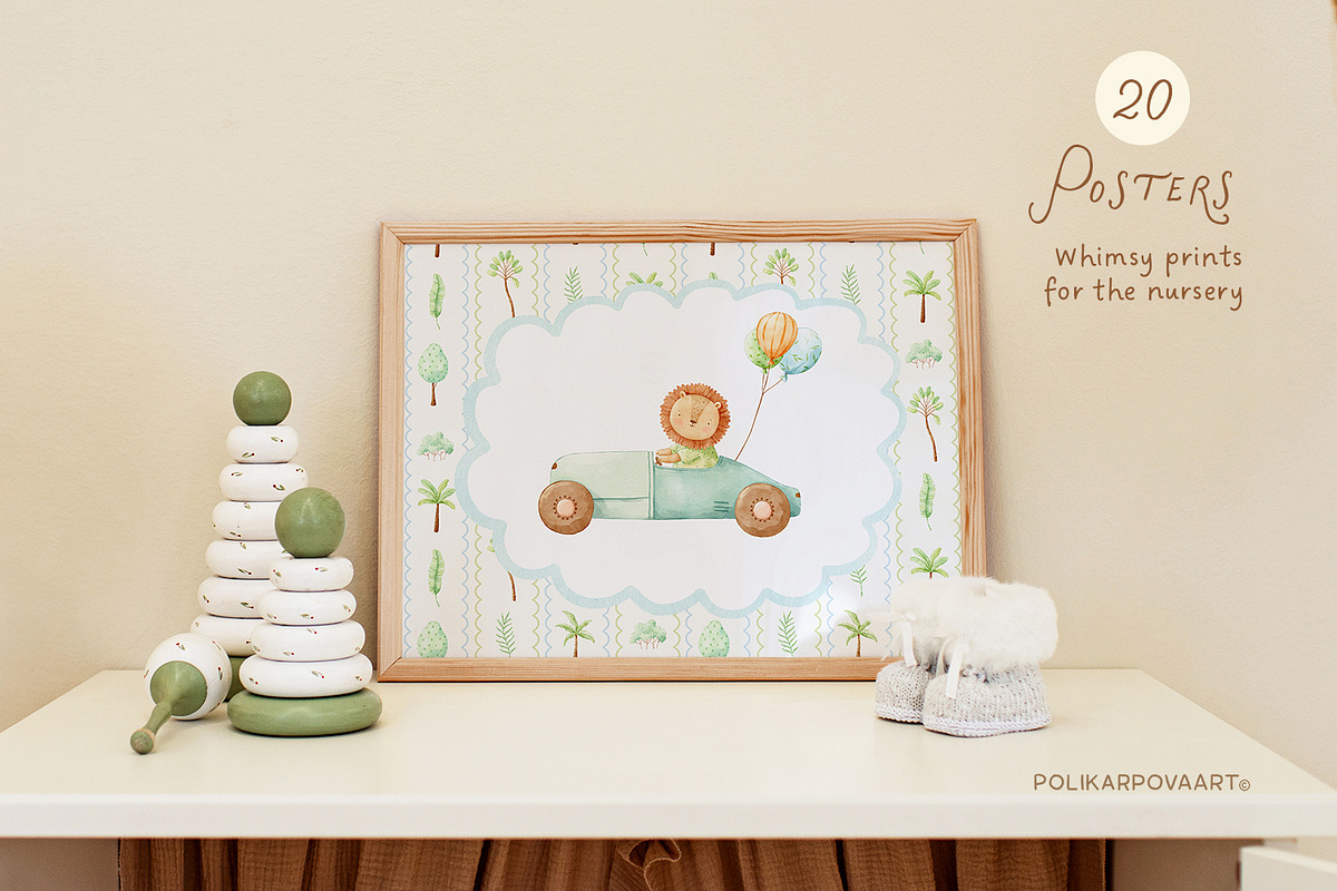 Safari Friends, adventures animals, an Animal Illustration by polikarpovaart (Photo 15 of 24)