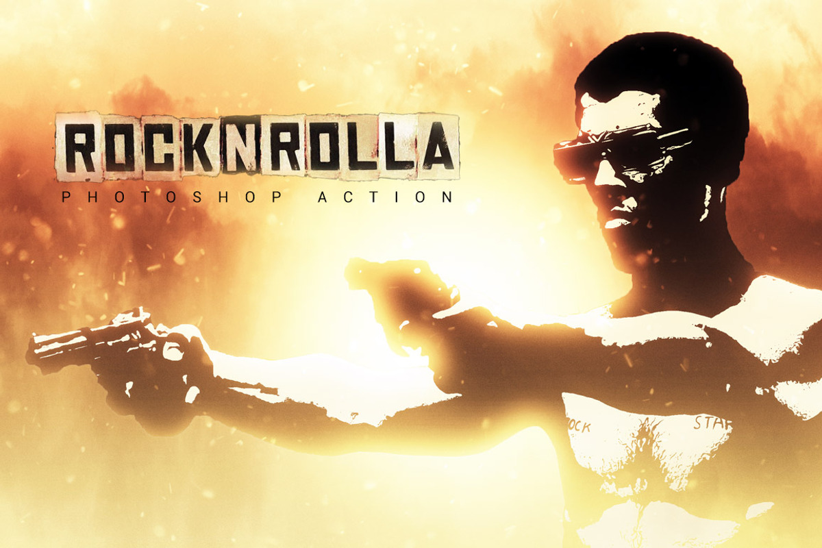 Rock N Rolla Photoshop Action, an Action Add-On by DuoFankaar (Photo 1 of 8)