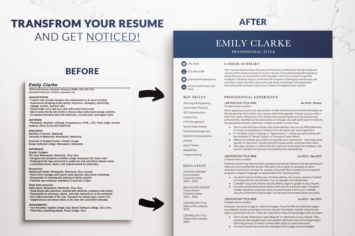 Modern Executive Resume CV Template, a Resume Template by BestResumes.Co (Photo 8 of 9)