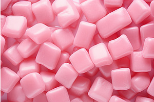 Colorful Gum background. Generate Ai, a Food Illustration by Ylivdesign