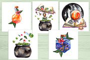 Magic, witchcraft, and Halloween, an Education Illustration by Olha's watercolor (Thumbnail 4 of 19)