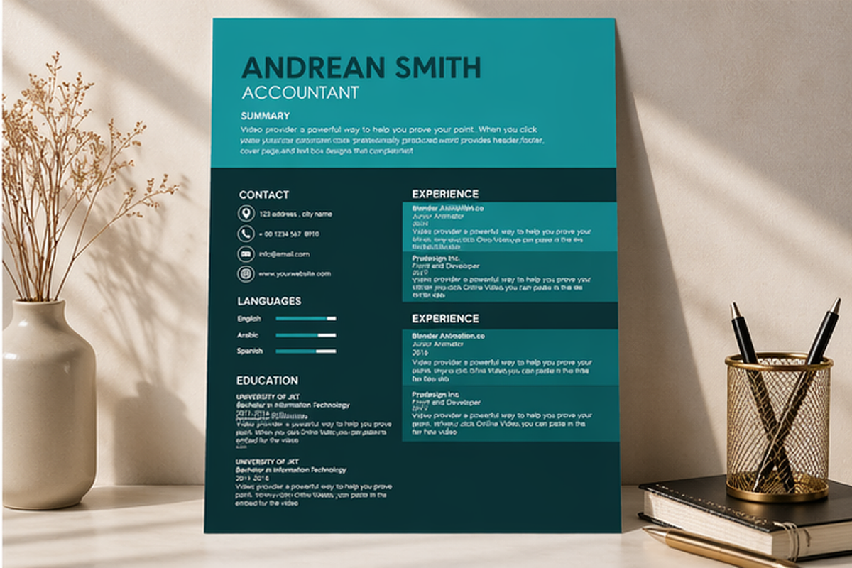 MODERN RESUME TEMPLATE (R8), a Resume Template by dulchaer29 (Photo 4 of 4)