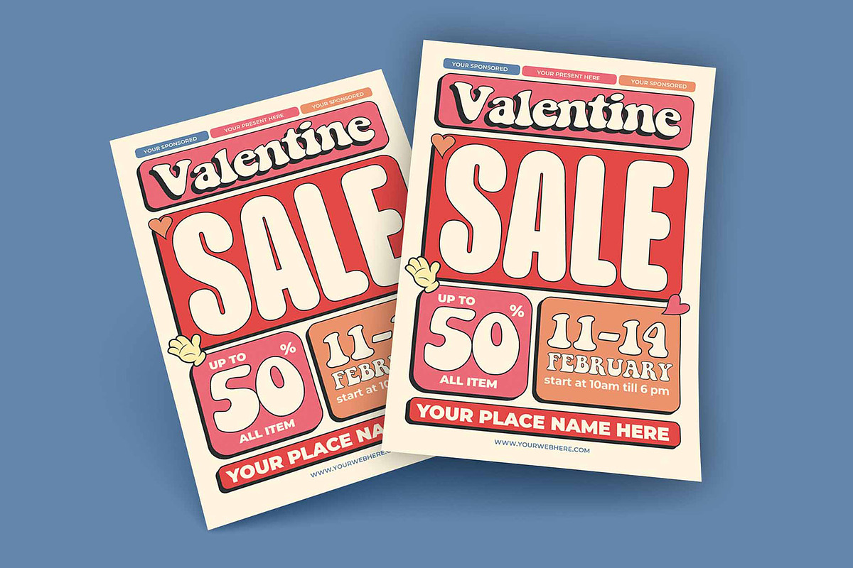 Valentine Sale Flyer Template, a Flyer Template by megarez (Photo 3 of 3)
