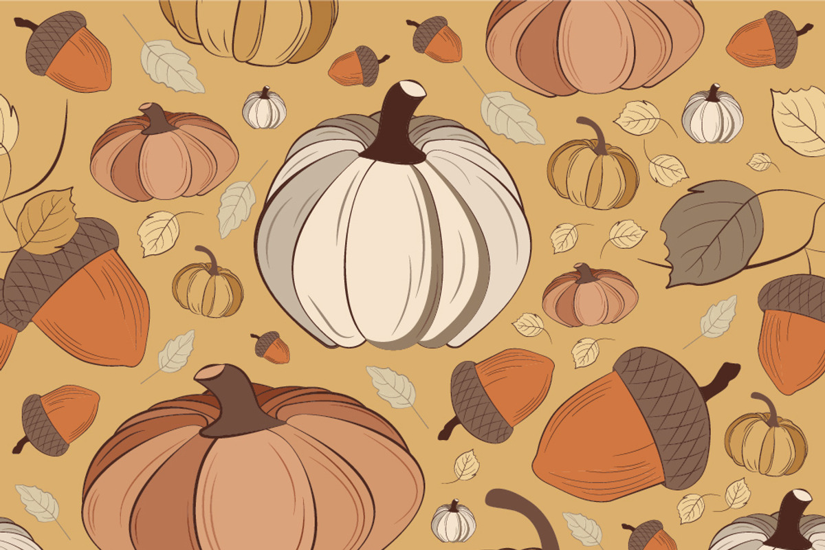 Set of Vintage Fall Patterns, a Pattern Graphic by JYa_Design (Photo 4 of 8)