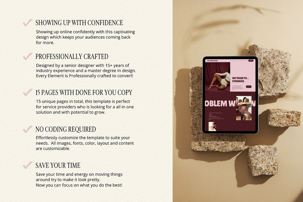 Pink Red Squarespace 7.1 Template, a Squarespace Template by Row Creative (Photo 3 of 10)