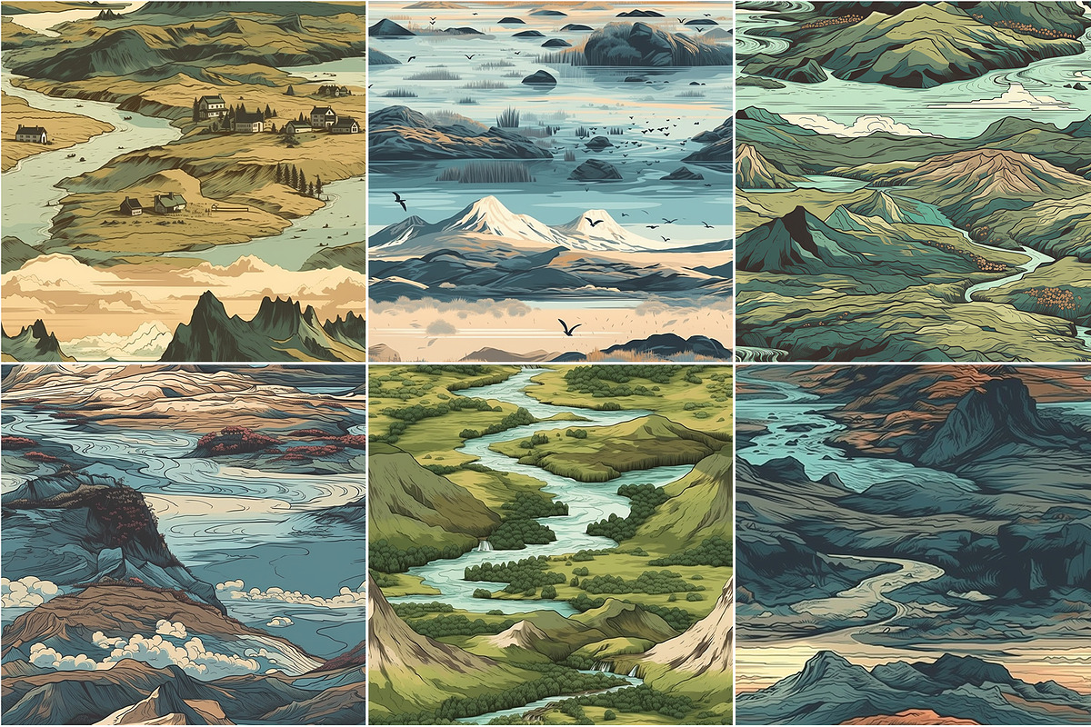 Iceland - Artful Seamless Patterns, a Pattern Graphic by Pixel Perfect Patterns (Photo 7 of 9)