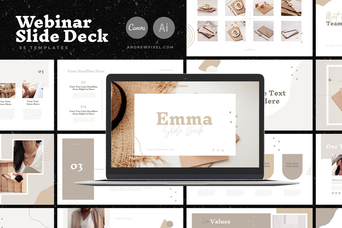 CANVA Webinar Course Slide Deck, a Presentation Template by AndrewPixel (Photo 12 of 12)
