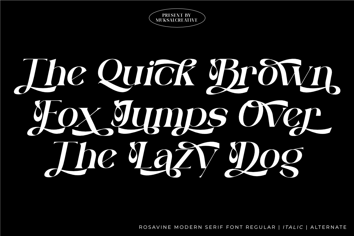 Rosavine, a Serif Font by Muksal Creative (Photo 5 of 10)
