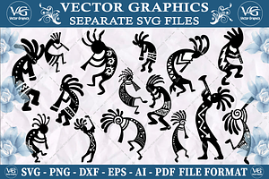 Kokopelli SVG vector design  bundle