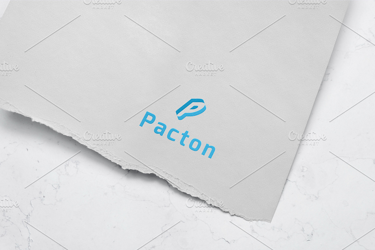 Pacton - Letter P Logo Template, a Branding & Logo Template by Graplick (Photo 3 of 3)