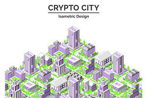 Crypto City Concept Card, an Object Graphic by 35lab