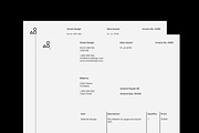 Minimal Invoice Template, a Stationery Template by S48 Mockups (Thumbnail 3 of 5)