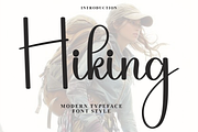 Hiking, a Handwritten Font by FreshTypeINK (Thumbnail 1 of 7)