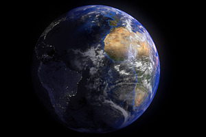 Whole earth featuring earth, space, and planet